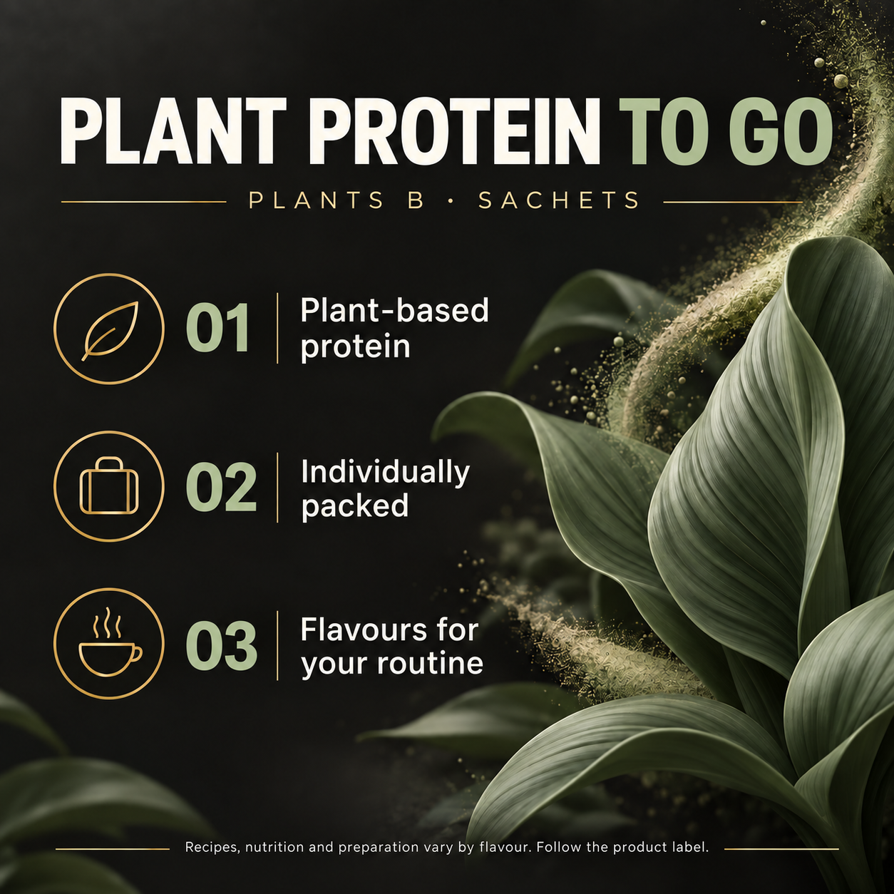 GOPOWER Plants B Plant Protein Soup Sachets Features EN