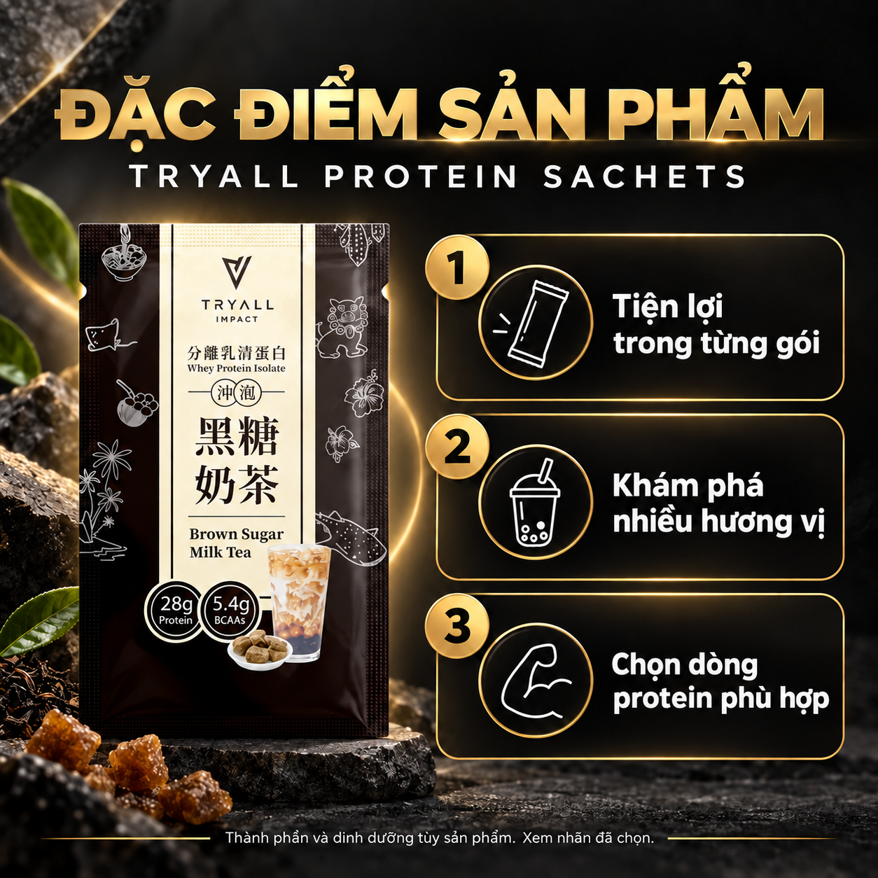 TRYALL sachets Features VI