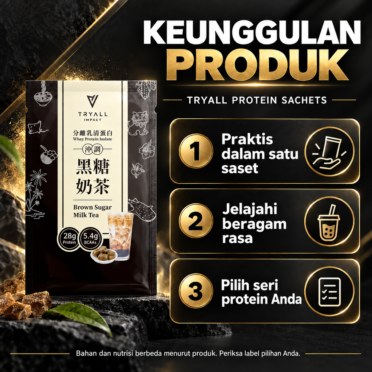 TRYALL sachets Features ID