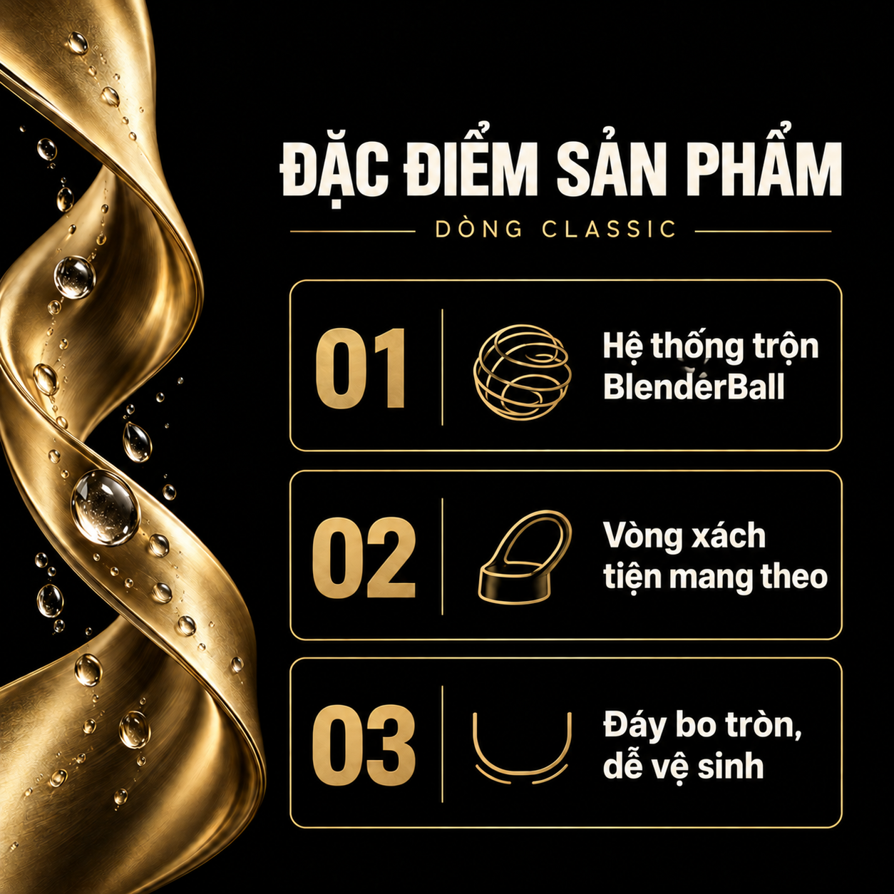Bình Lắc BlenderBottle Classic 28oz Features VI