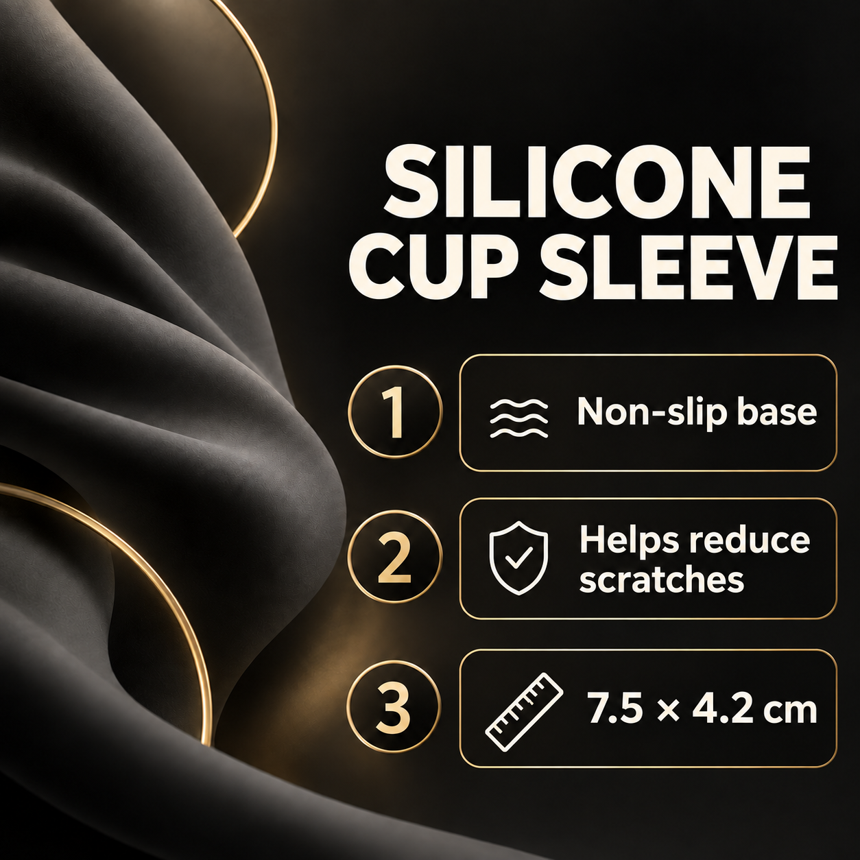 Silicone Protective Cup Sleeve Features EN