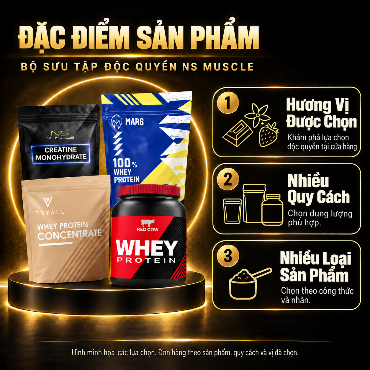 NS Muscle exclusive selection vi features
