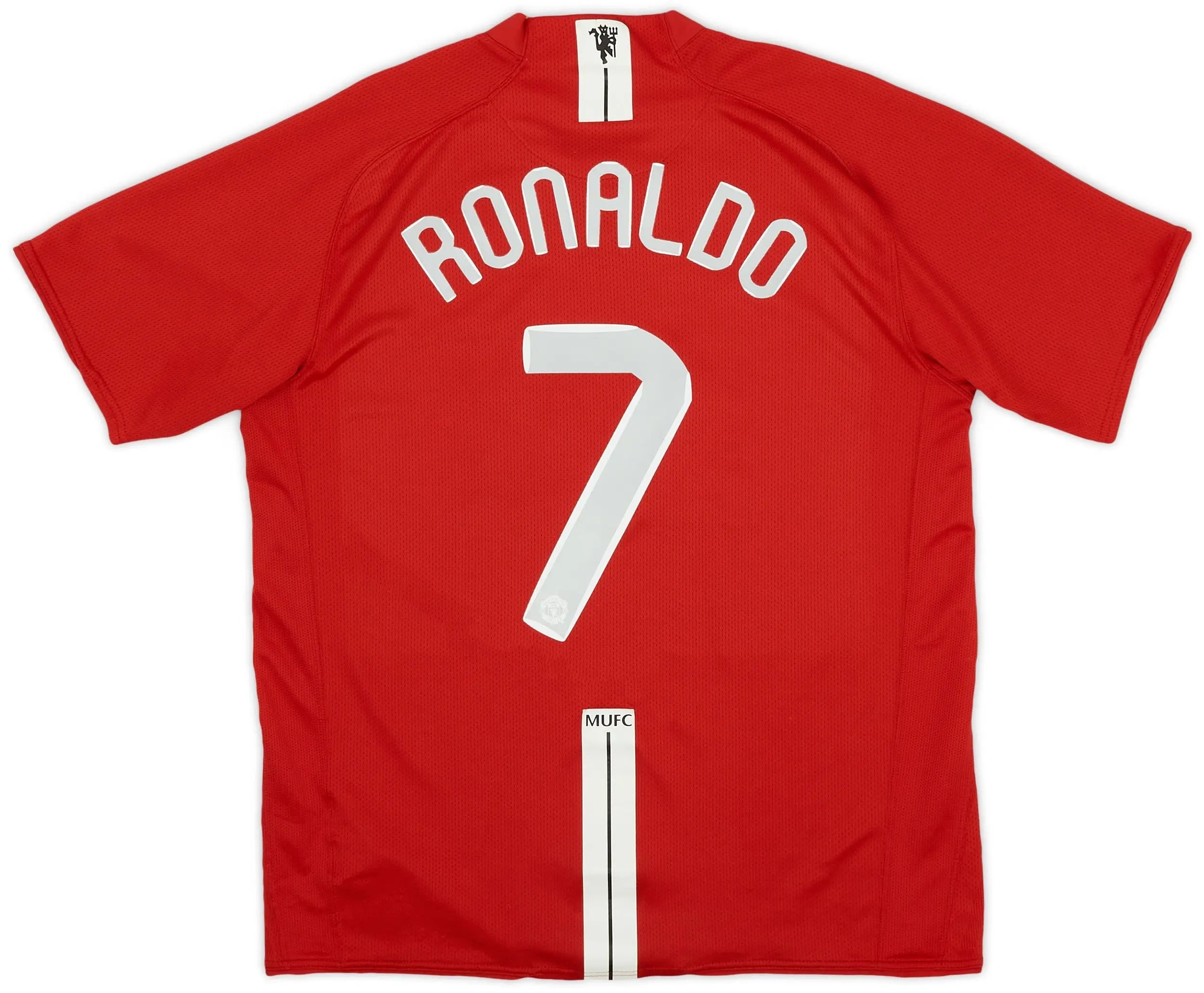 2007 Manchester United Retro UEFA Final Home Shirt with Nameset