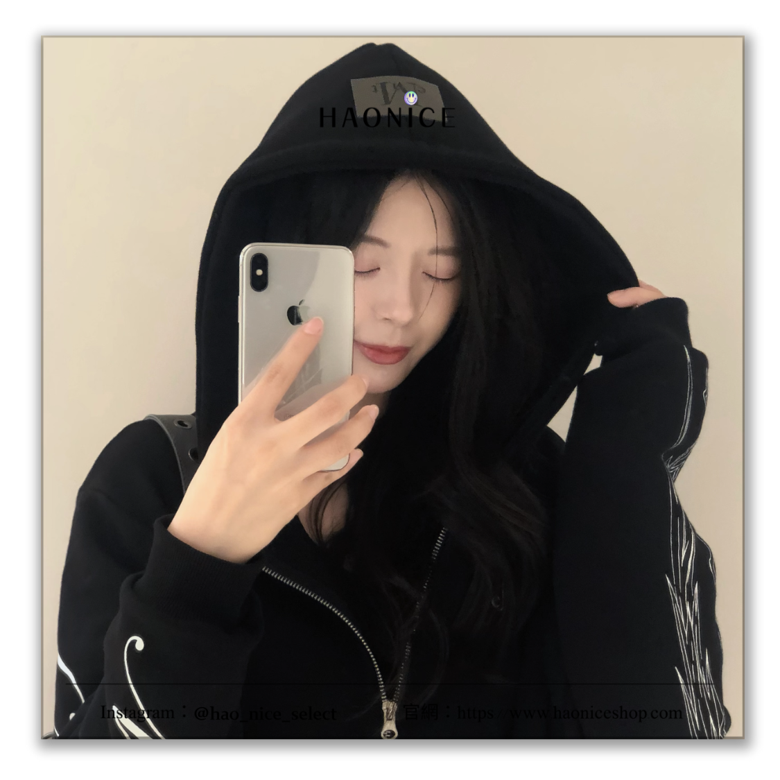 【HAO NICE】韓潮來襲🇰🇷 MUCENT 🔥小logo 暗黑哥德風 十字架 街頭風 長袖外套 連帽外套 拉鍊外套