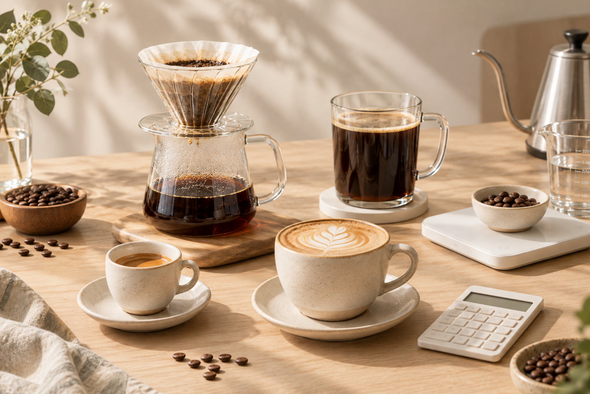 咖啡因（Caffeine）是咖啡中最核心、也最廣為人知的成分。它能為我們提神醒腦、促進代謝、增強運動表現，適量攝取甚至有助於降低多種慢性疾病的風險。然而，許多人不知道的是，不同類型的咖啡，其咖啡因濃度其實有著天壤之別！  一杯咖啡中的咖啡因含量，取決於您選擇的豆種、沖煮方式、水溫以及浸泡時間。本篇文章將深入解析咖啡因在人體內的生理作用，為您詳細拆解各類咖啡的真實咖啡因含量，並提供每日建議攝取量與潛在風險分析，幫助您精準掌握咖啡因，喝得安心又健康。