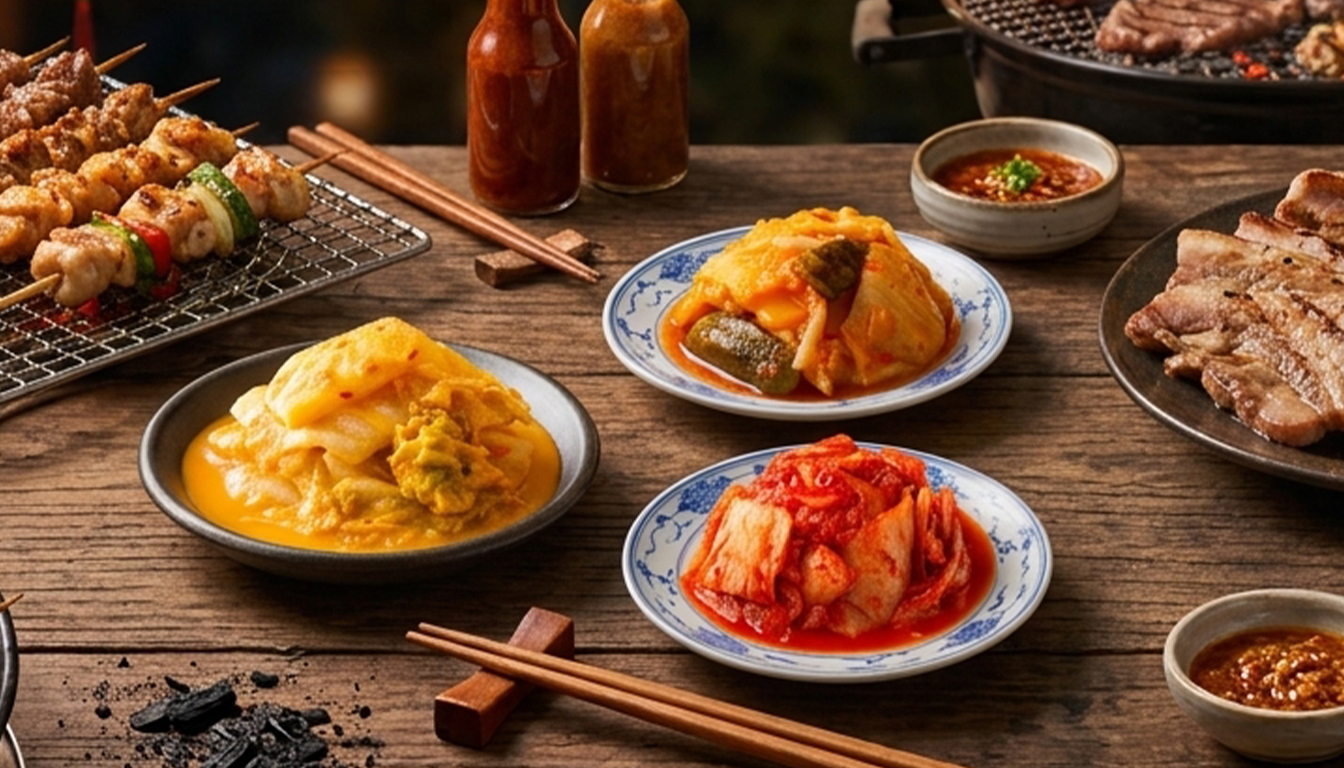 中秋烤肉泡菜推薦,協發行泡菜的黃金泡菜、韓式泡菜及剝椒催淚泡菜。