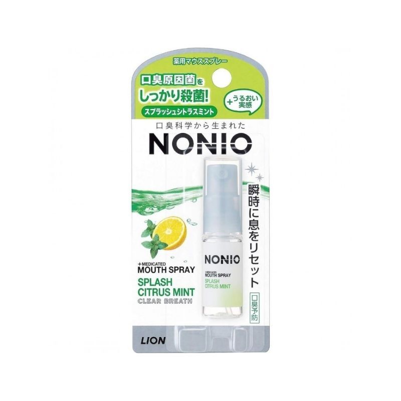 LION 獅王 NONIO 口腔清新噴霧 柑橘薄荷 5ml(Barcode:4903301282037)