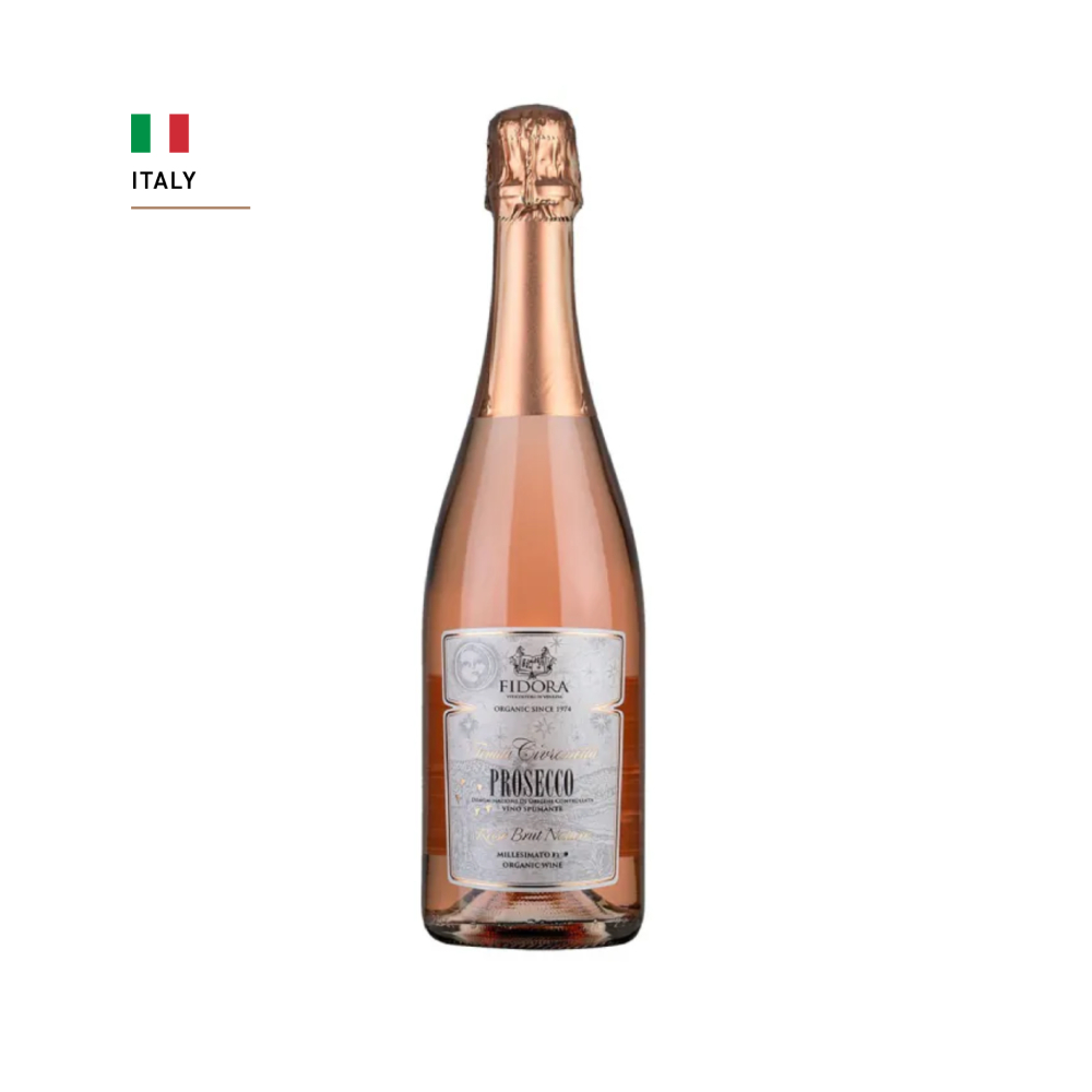 Fidora Prosecco Spumante Rose' Brut Nature DOC 2023