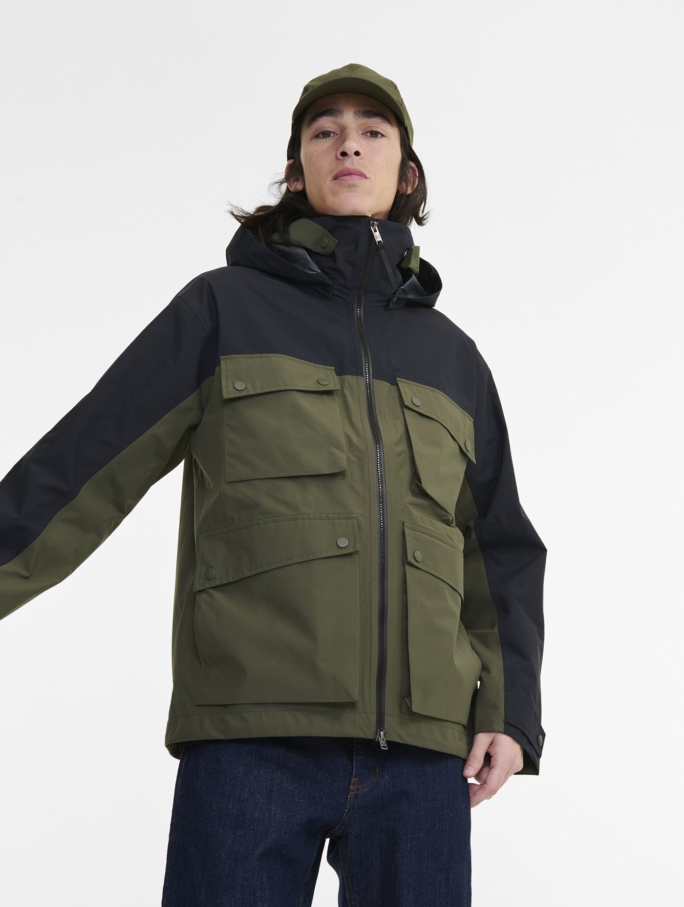 LYS02648 Aigle 男裝 MTD 防泼水透濕多口袋連帽外套