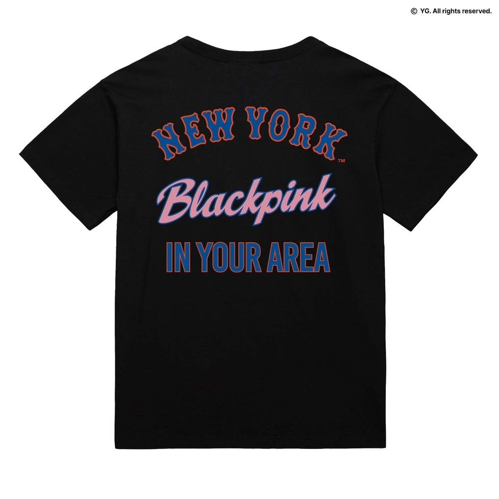 MLB短袖 New York Mets 紐約大都會 x Mitchell & Ness x BLACKPINK 聯名款 M&N Tee 棉質 全新