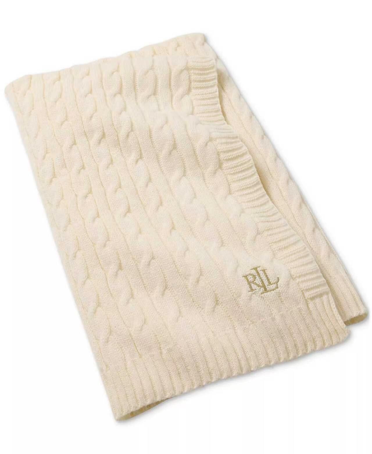 【預購】LAUREN RALPH LAUREN N092252 Jamie 麻花針織毛毯