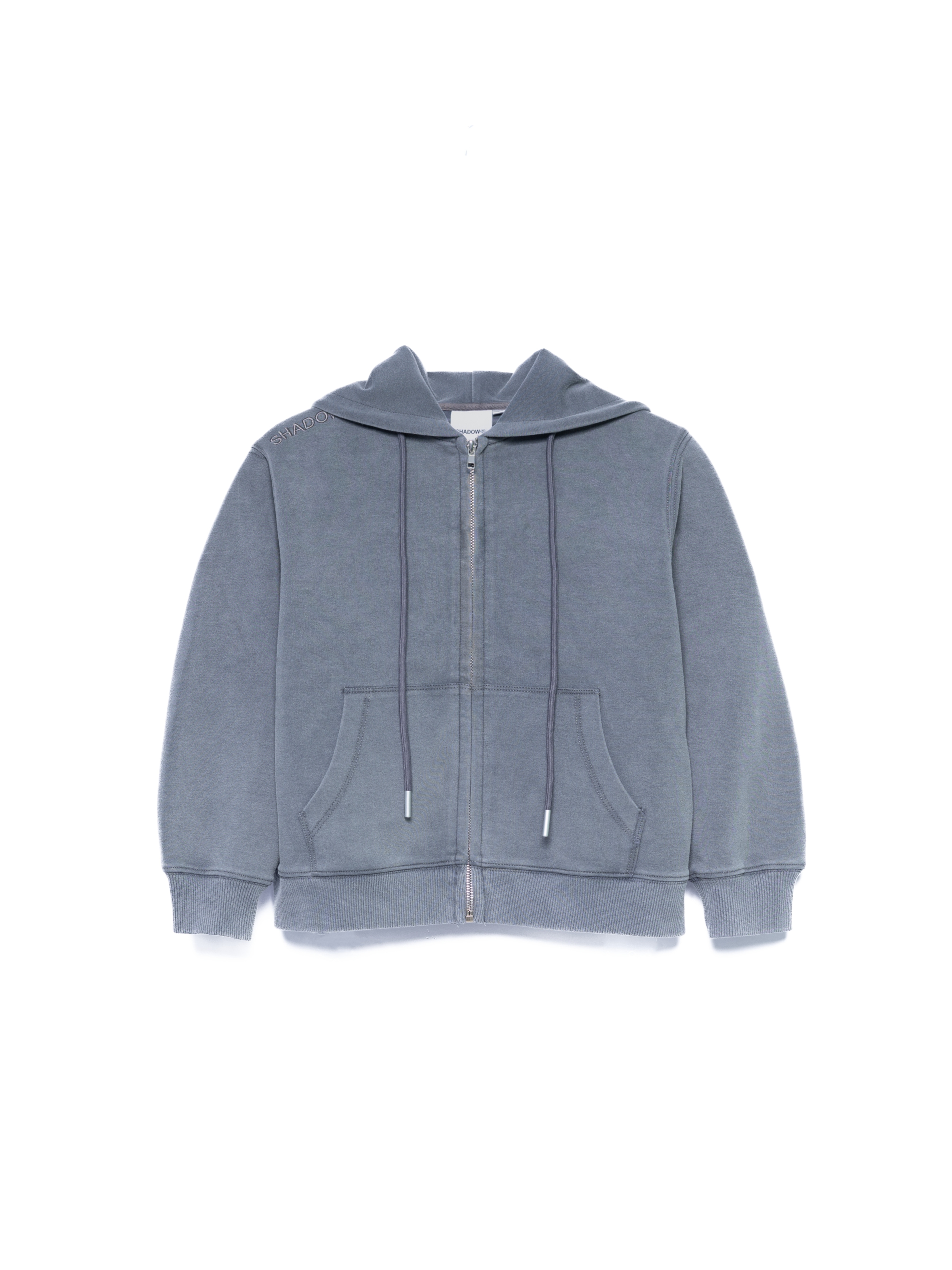 SHADOW Washed Silk-Touch Cotton Zip Hoodie - Kids