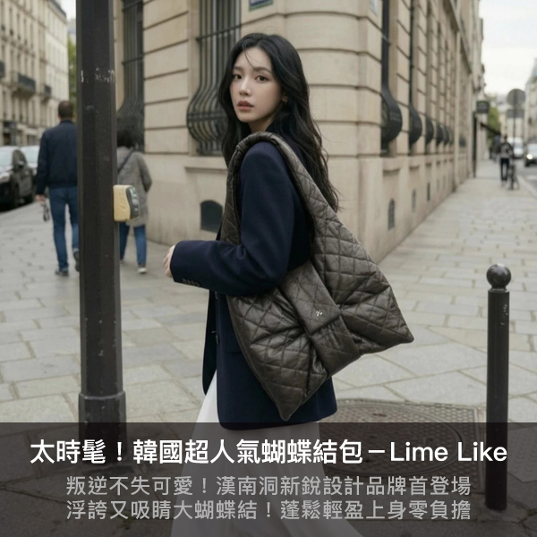 lime like,蝴蝶結包,蝴蝶結,托特包,漢南洞必逛,韓國品牌