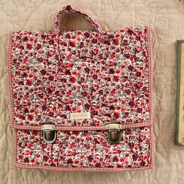 BONJOUR DIARY 花海印花後背包 School bag - Flowers field print