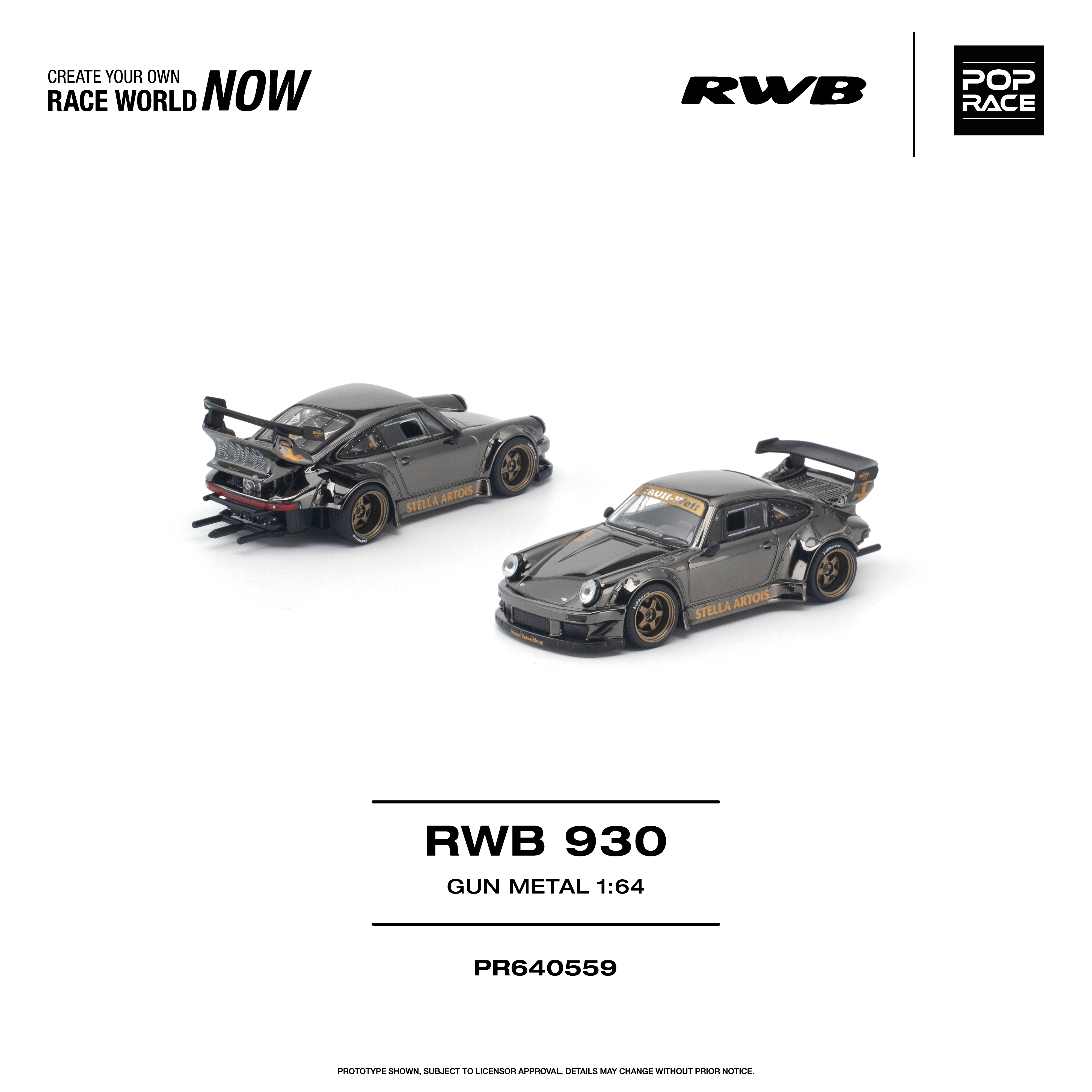[預訂] POP ​​RACE 1/64 RWB 930 槍灰色