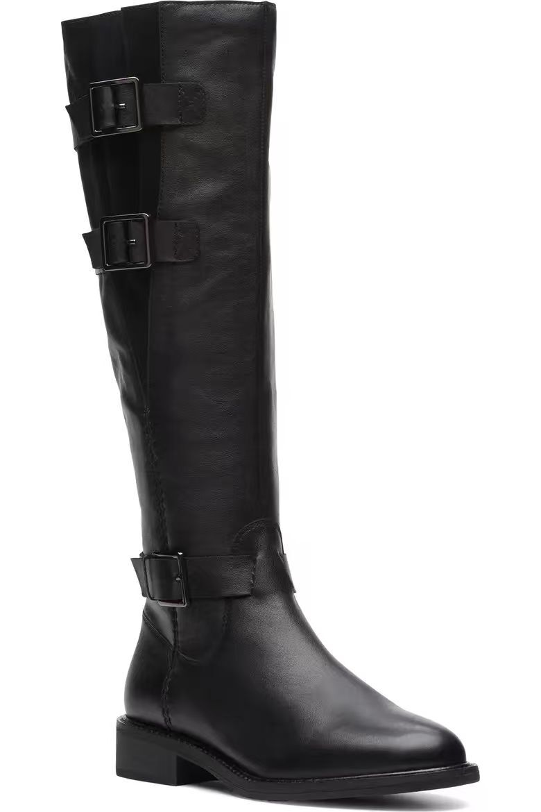 【預購】CLARKS N092258 Cologne Up Tall 女裝皮革高筒靴 (黑色)