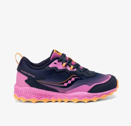 【預購】SAUCONY N092210 Peregrine Shield 童裝波鞋 (粉黑拼色)