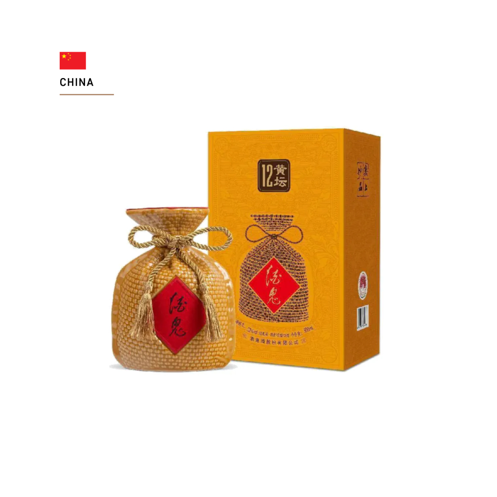 酒鬼 黃壇12馥郁香型白酒 52度 500mL