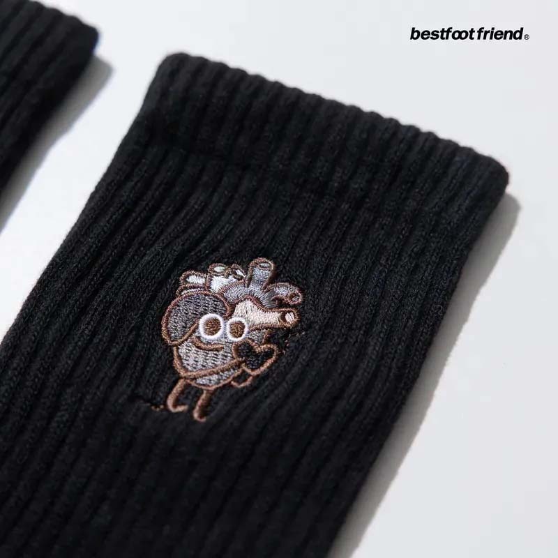 BFF Magician of Love Socks Black 愛情魔法師 黑色 中筒襪 襪子 BFF-50 [台灣現貨]