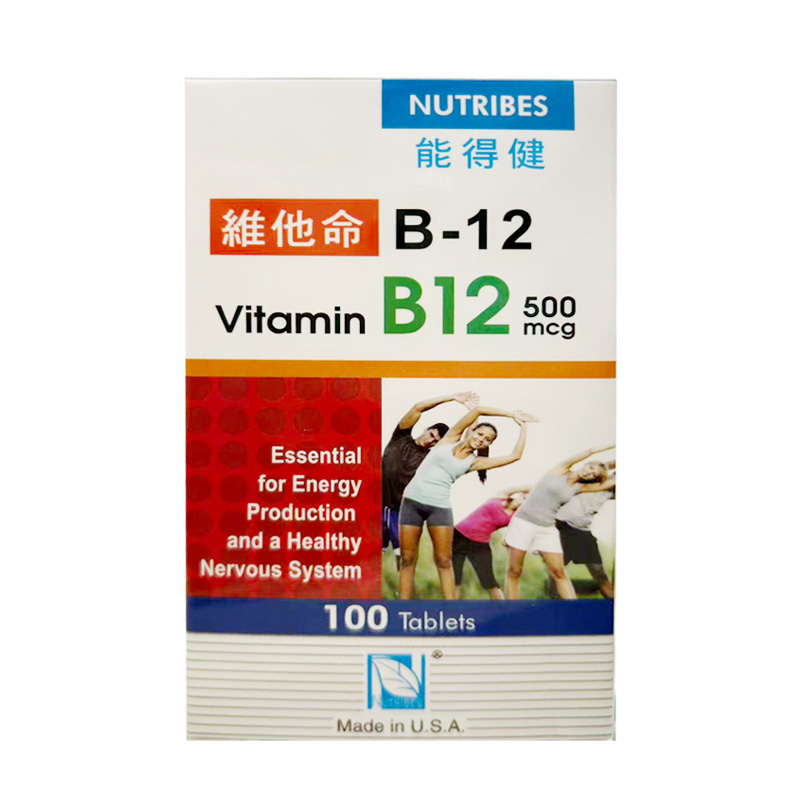 能得健 - 能得健維他命 B-12 100粒