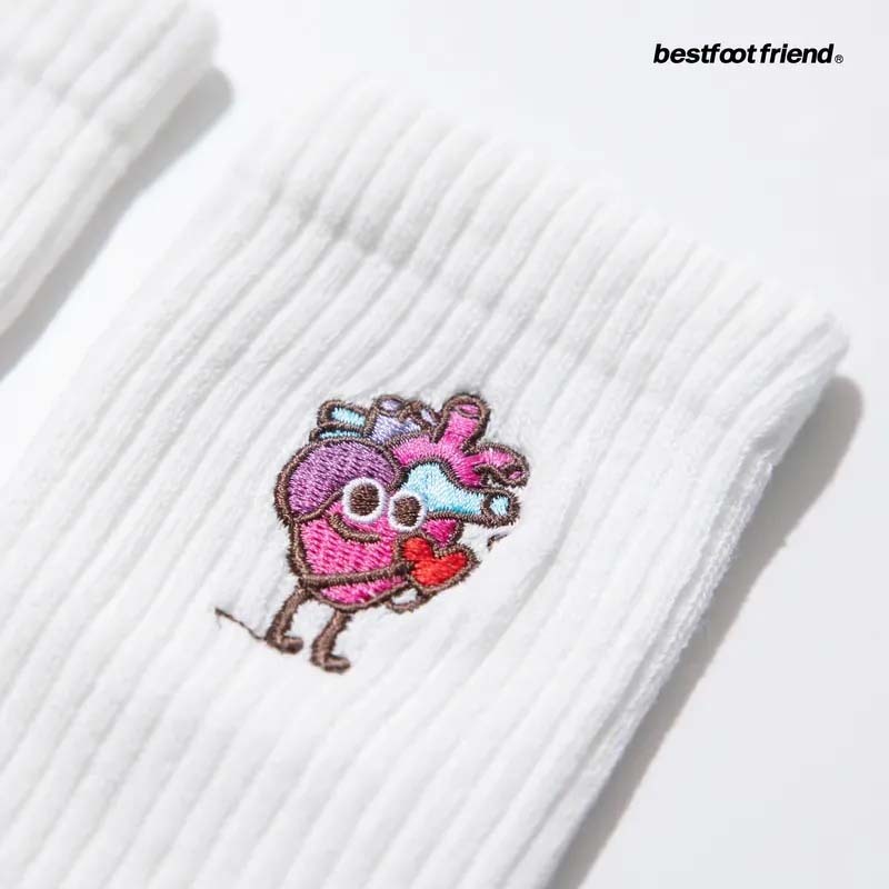 BFF Magician of Love Socks White 愛情魔法師 白色 中筒襪 襪子 BFF-51 [台灣現貨]