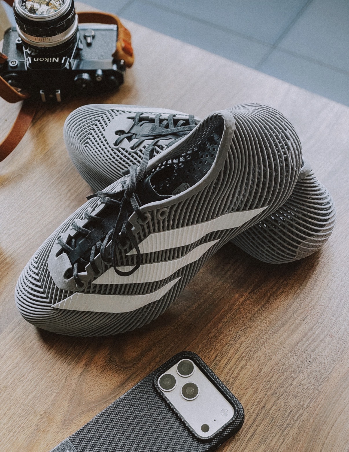 男女鞋 ADIDAS CLIMACOOL LACED 灰白黑 3D列印 一體成型 透氣 支撐 休閒 運動鞋【KJ8967】