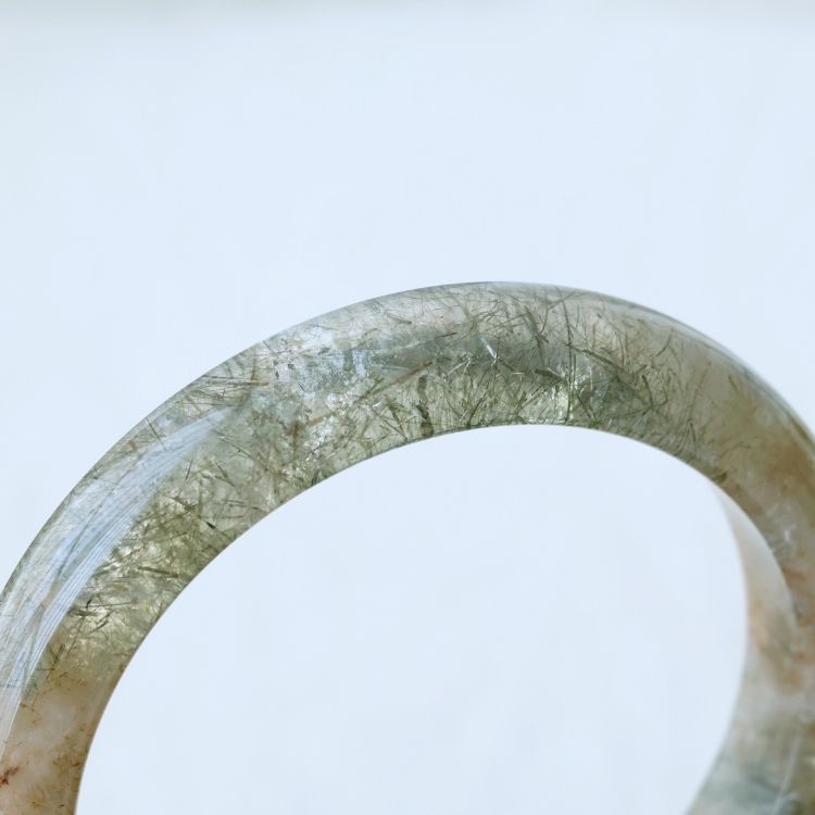 【圈口58－59手鐲】碎彩虹超粗黑髮晶/黑翡星鑽綠黑髮晶/極透大彩虹高品錦鯉紅膠花/藍光白月光石/白月光玉髓貓爪/白幽靈方鐲