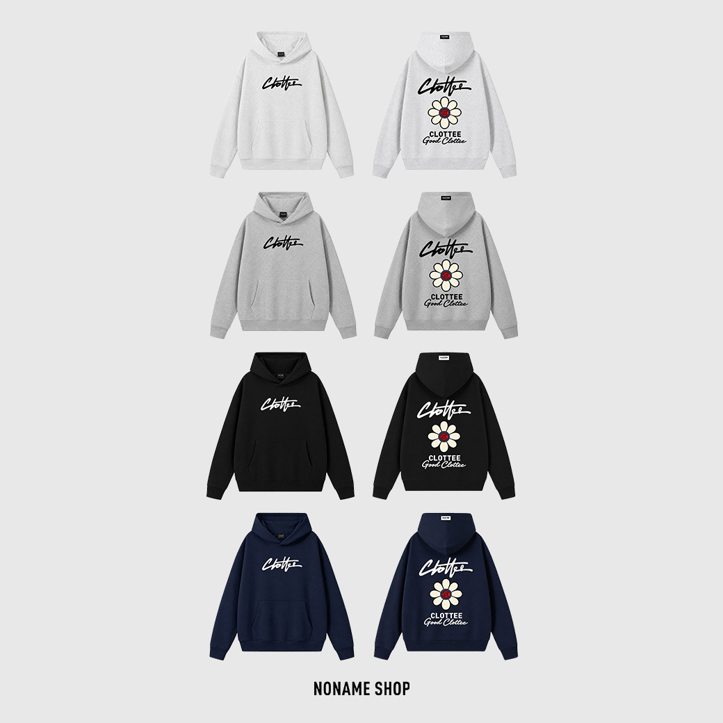 CLOT X CLOTTEE 重磅 美式 街頭 手寫LOGO 雛菊 連帽 帽TEE 四色 (男款)