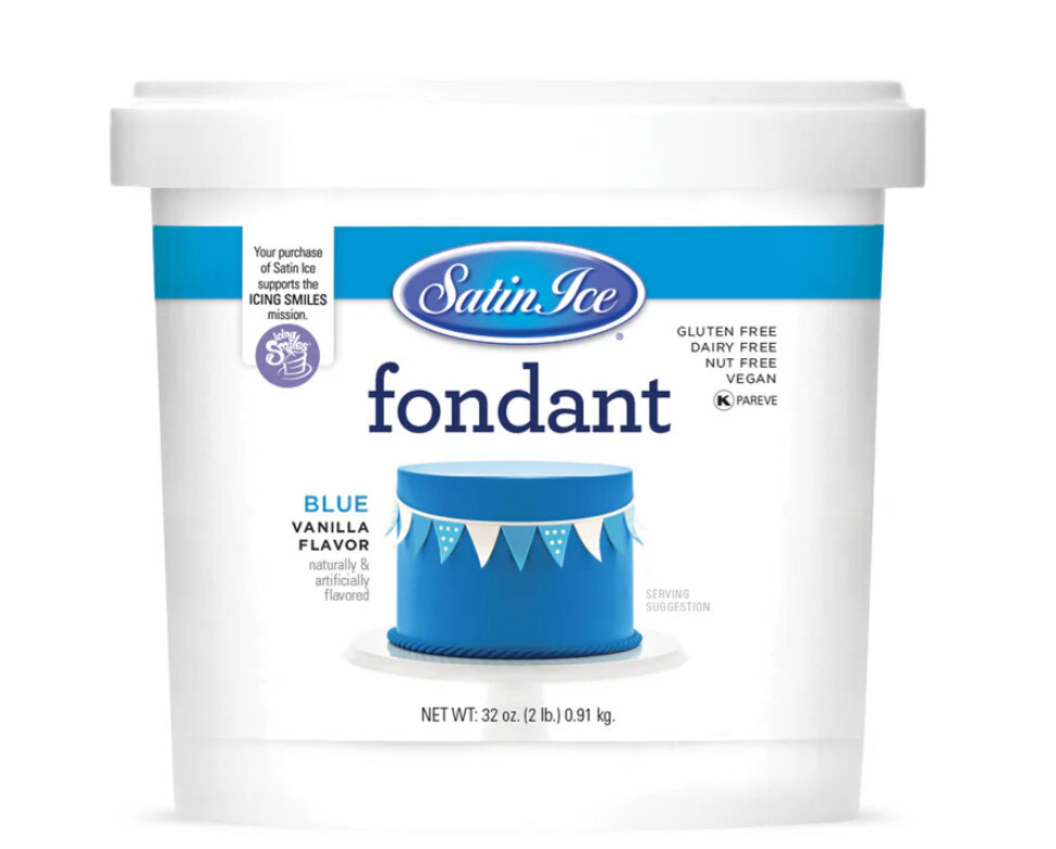Satin Ice Fondant Blue 2lb