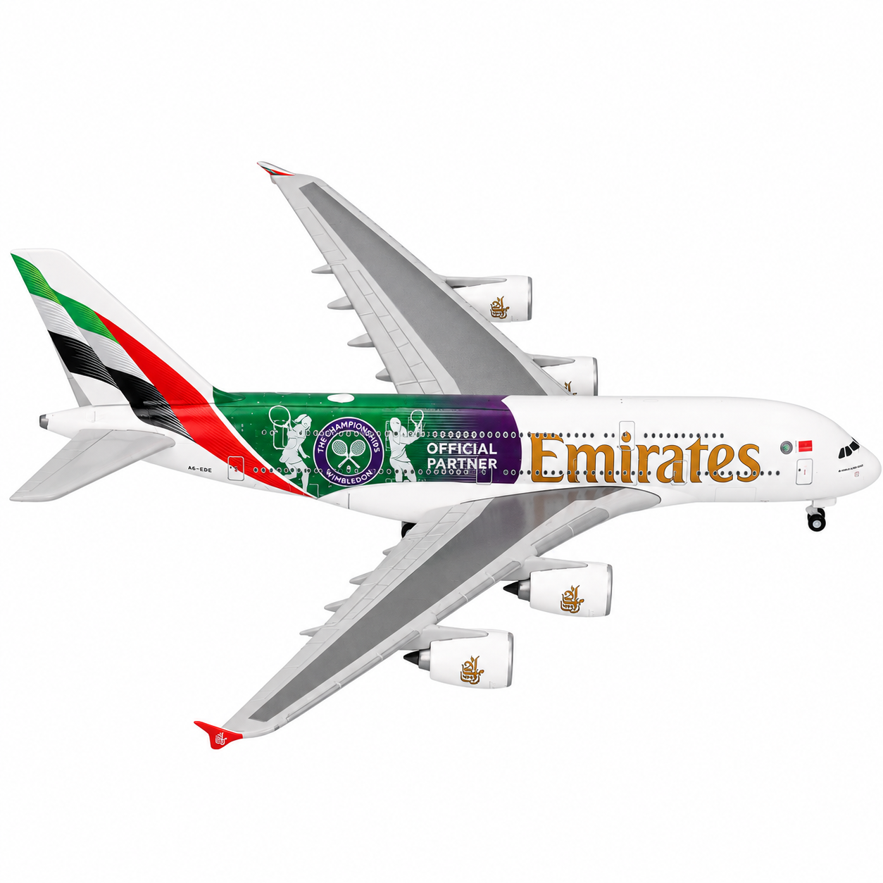 Herpa 1/500 阿聯酋航空 A380 A6-EOE 溫布頓官方合作夥伴彩繪