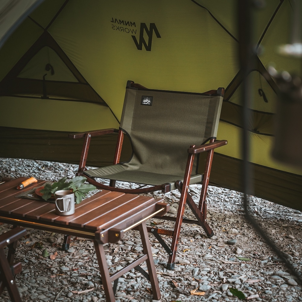 cAmP33 純手工實木可收納椅/椅布