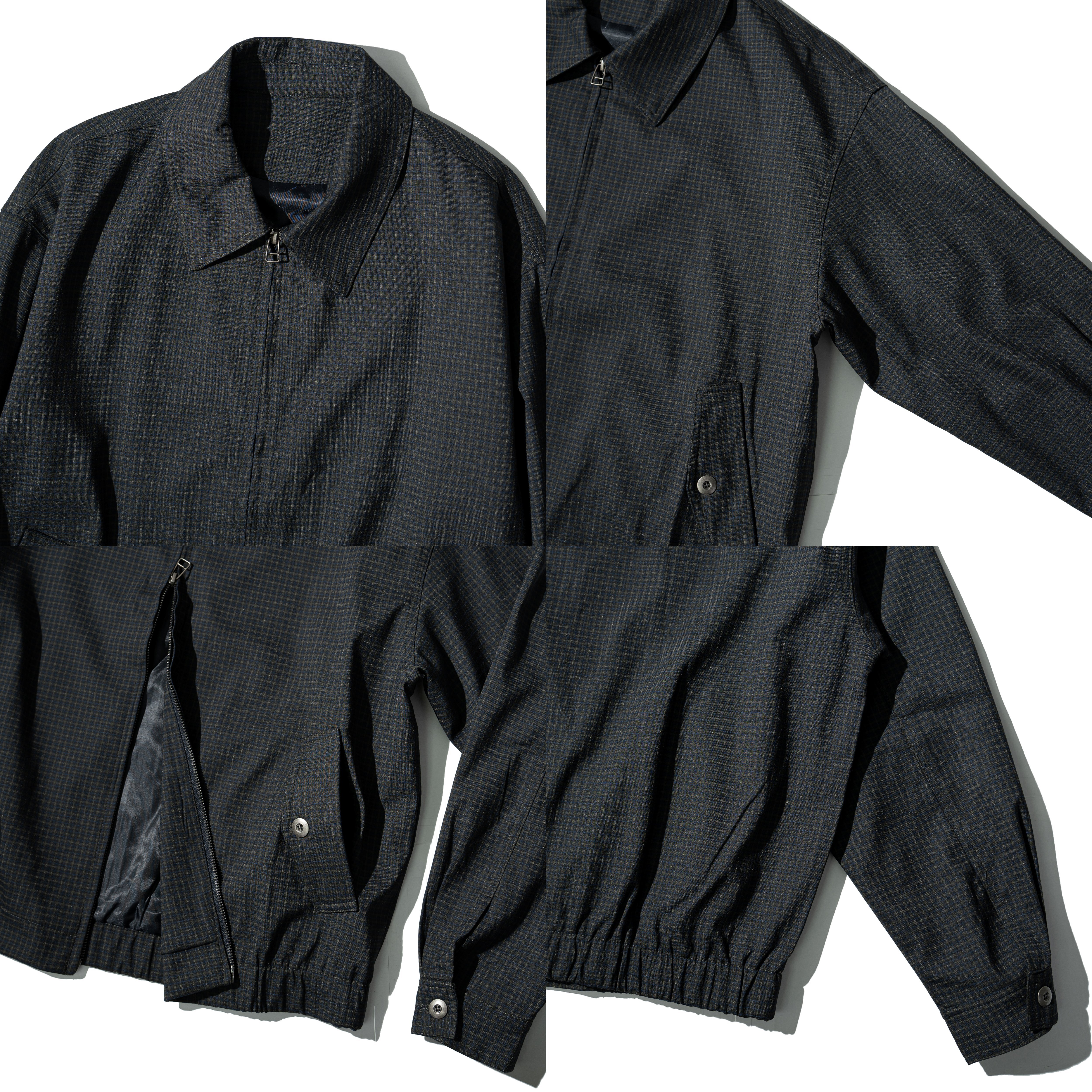 Plaid Harrington Jacket 翻領 格紋 哈靈頓外套 [O-JK129]