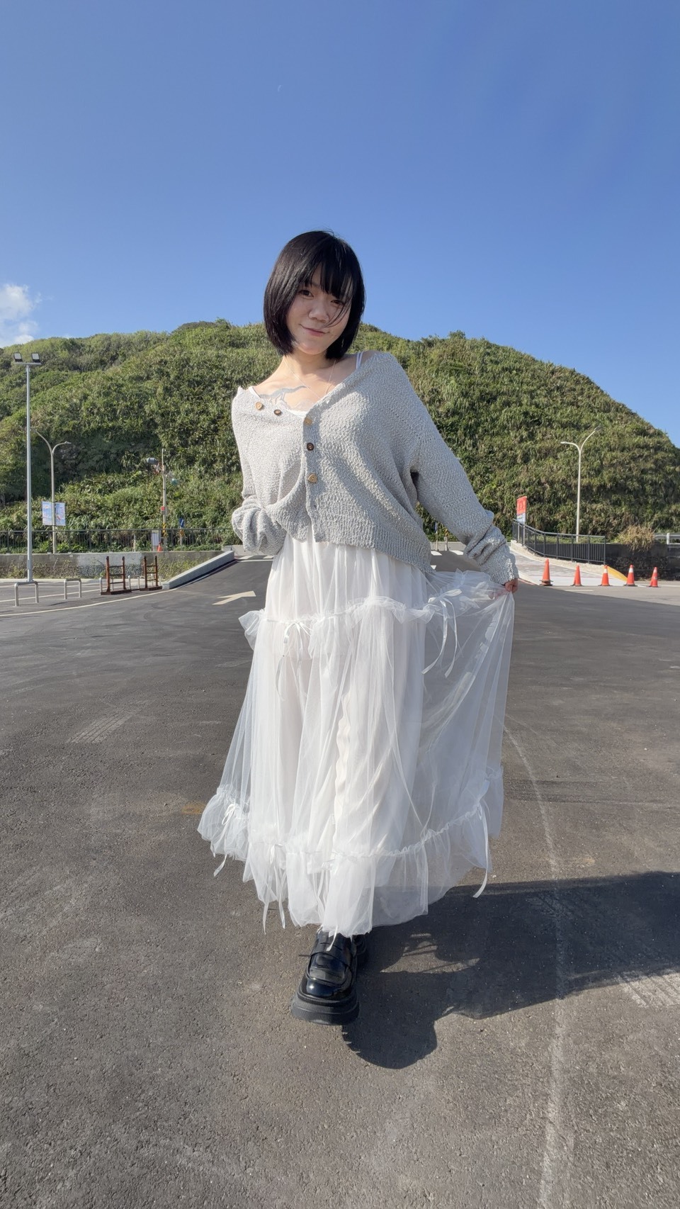 美到爆不透蝴蝶雙層紗裙
