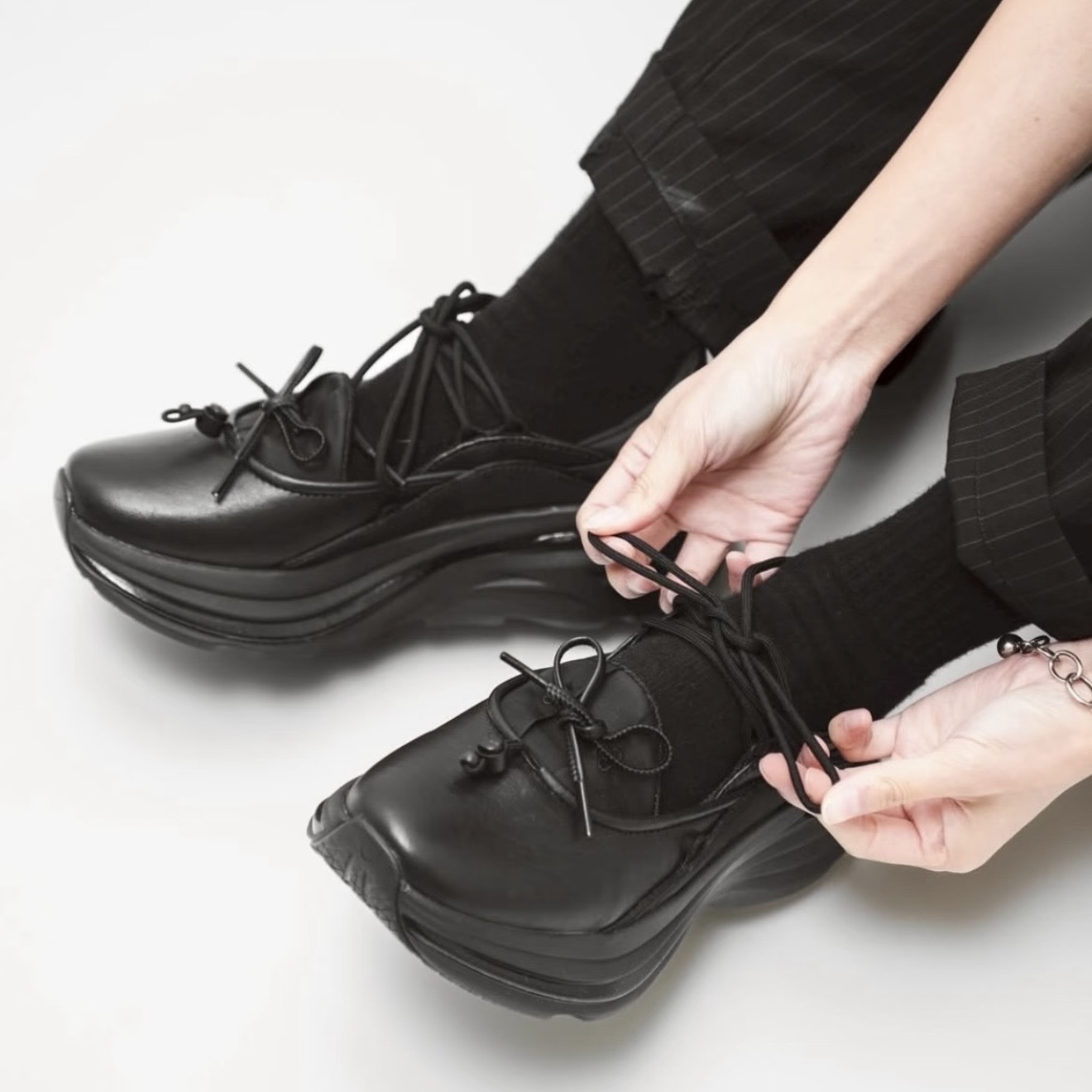 HOKA BONDI MARY JANE 黑 皮革 透氣網布 復古 瑪莉珍鞋 1171546-BBLC