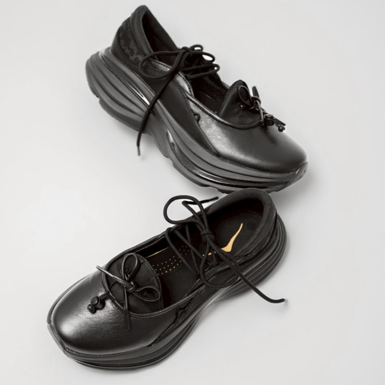 HOKA BONDI MARY JANE 黑 皮革 透氣網布 復古 瑪莉珍鞋 1171546-BBLC