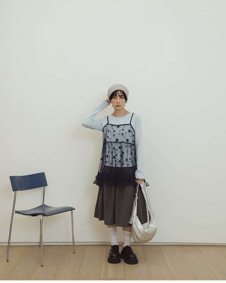 All-over polka dot print beanie, available in two colors.【07021015】in stock+pre-order