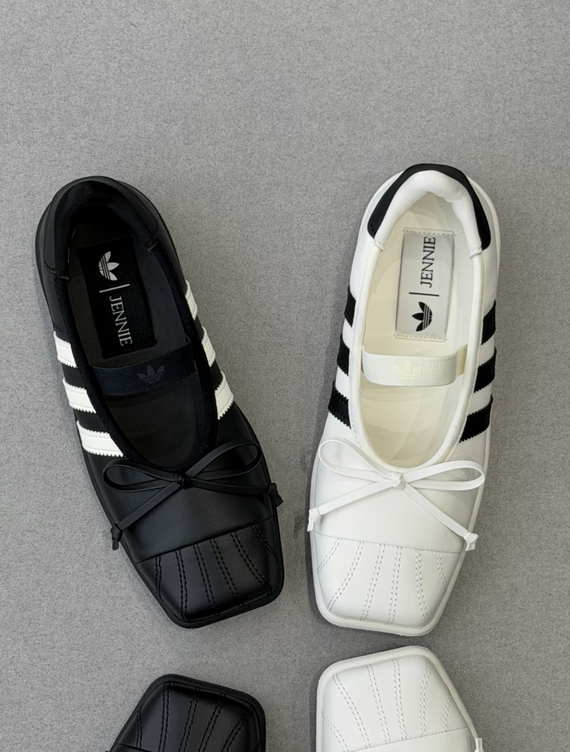 <最漂亮的聯名🫧> JENNIE x adidas Originals Superstar Square Ballet 貝殼鞋 聯名 芭蕾鞋 黑/白