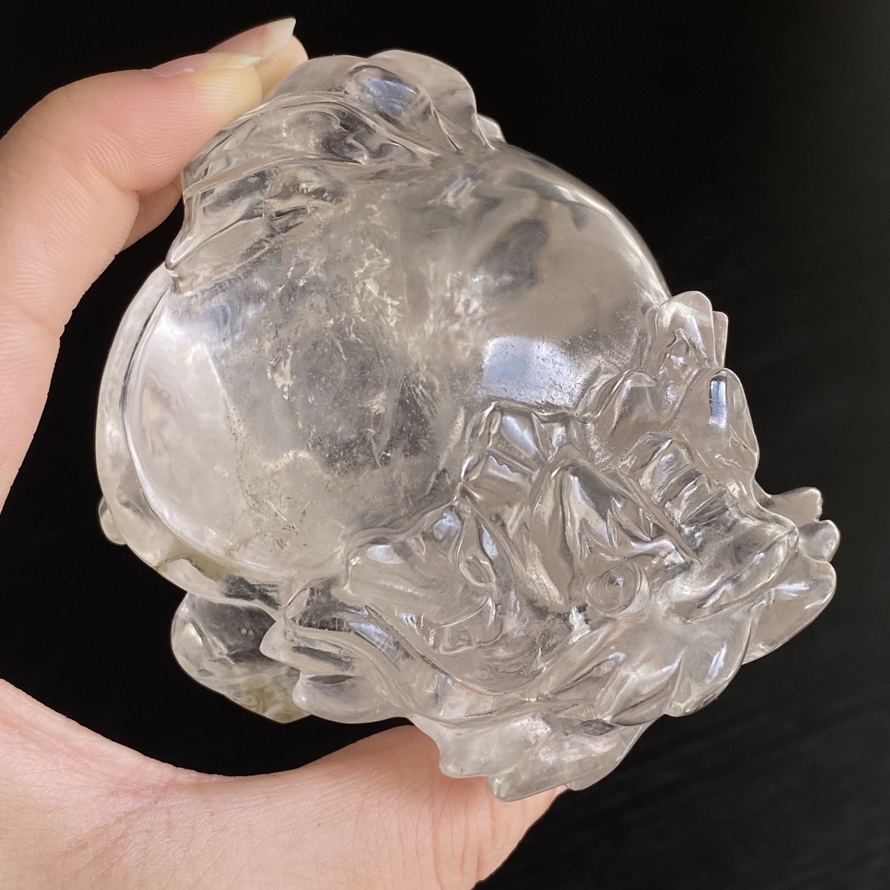 白水晶龍龜