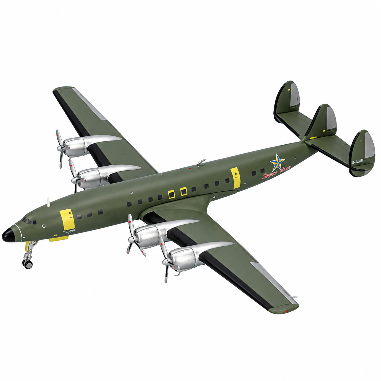 Herpa 1/200 漢莎航空 洛克希德L-1649A D-ALAN 復刻工程超級明星機