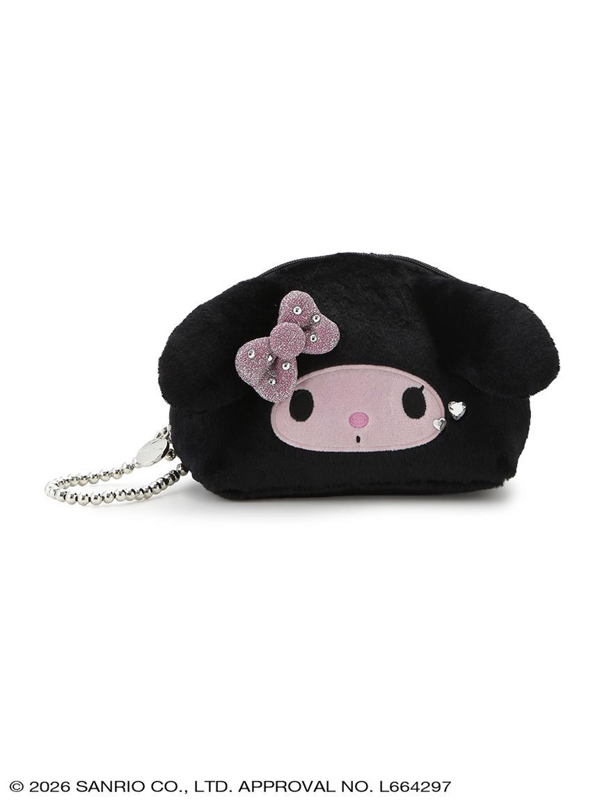 <🇯🇵黑魔法侵襲> 日本限定 PINK×BLACK系列 SANRIO HOUSE 三麗鷗 黑粉寶石化妝包 花小兔 / HELLO KITTY / 庫洛米 / 美樂蒂