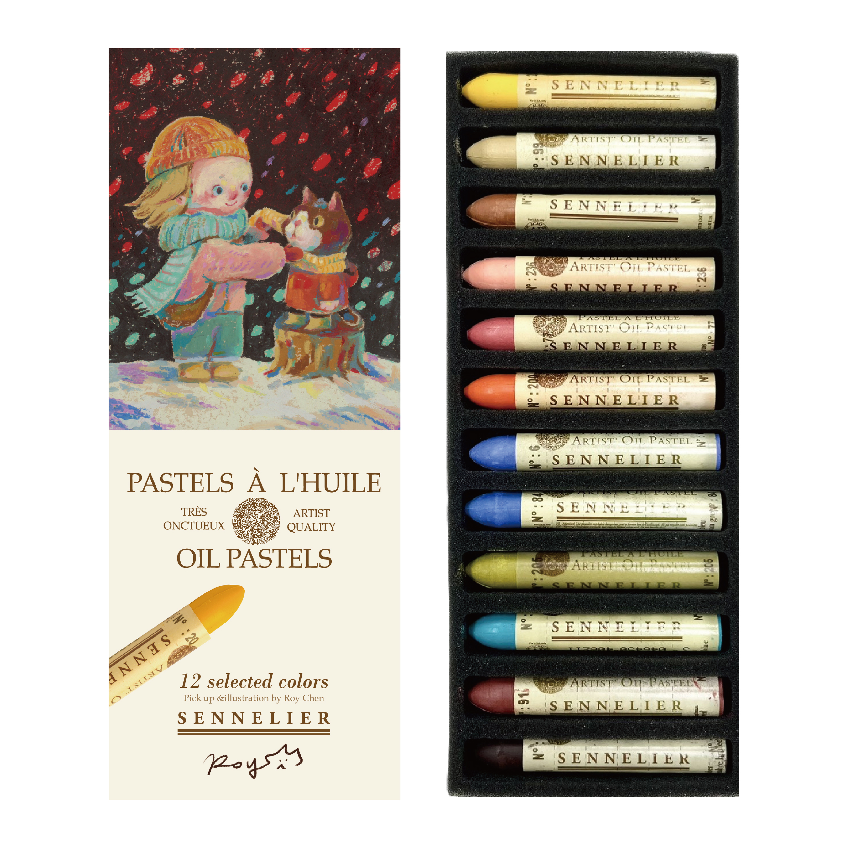 ROY x SENNELIER 申內利爾｜油性粉彩12色 限定聯名套組