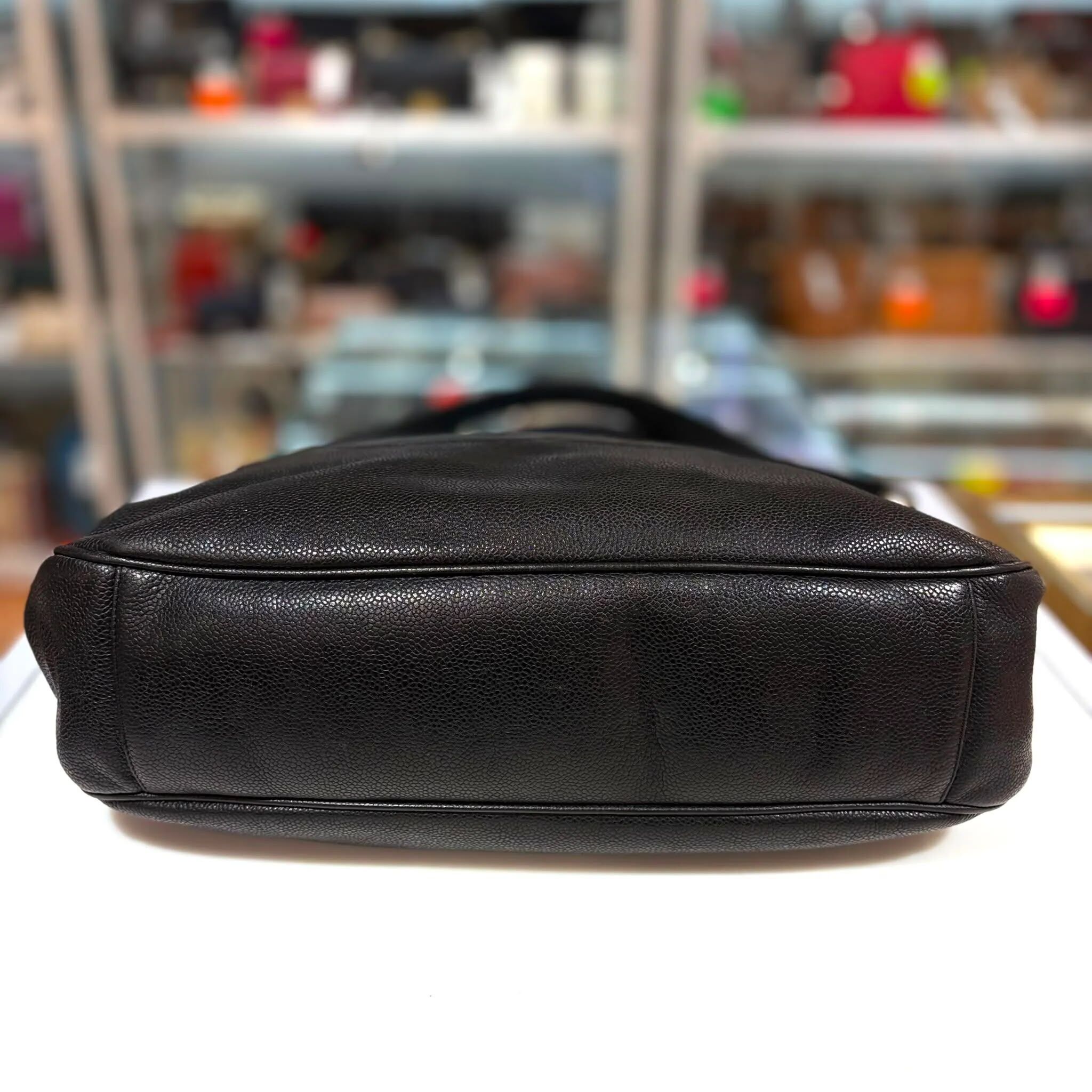 95%NEW CHANEL VINTAGE 金球 TOTE BAG 菱格紋黑色荔枝皮金扣 #香奈兒中古包 #香榭站正品