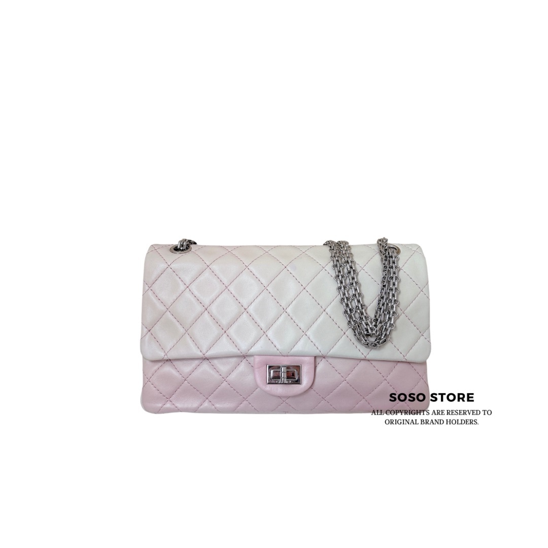 Chanel 2.55 Reissue Flap Bag - Pink & Cream Ombre / SHW