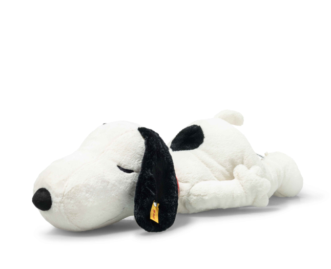 Steiff金耳釦泰迪熊 - Snoopy white lying 史努比