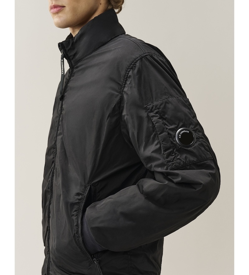 C.P. Company - NYCRA-R Padded Bomber Jacket - 21CMOW255A005864G999 BLACK