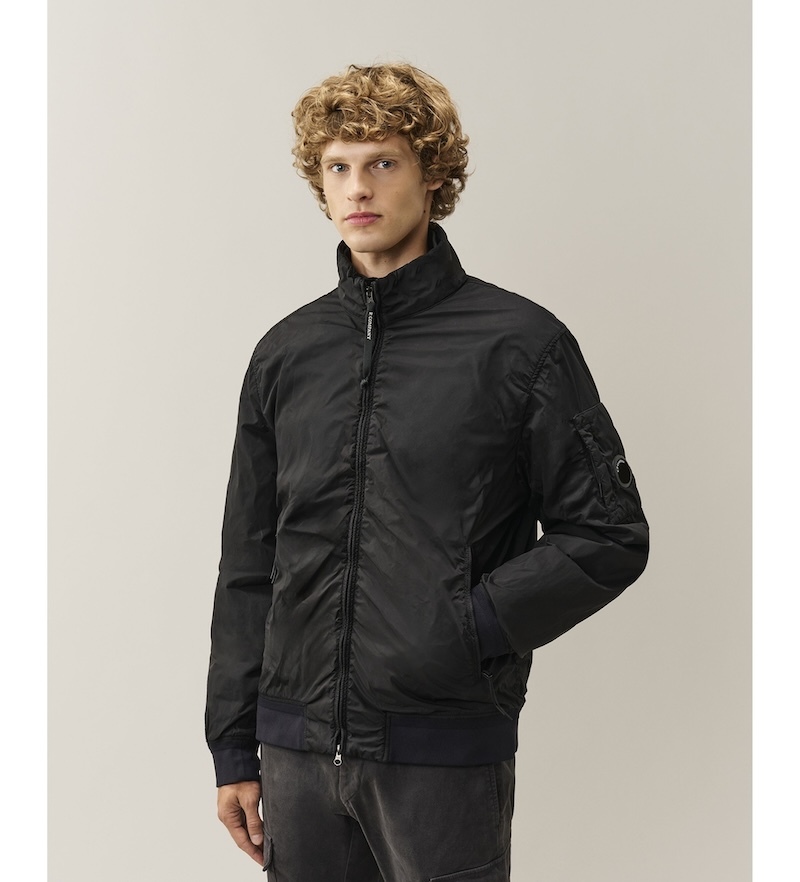 C.P. Company - NYCRA-R Padded Bomber Jacket - 21CMOW255A005864G999 BLACK