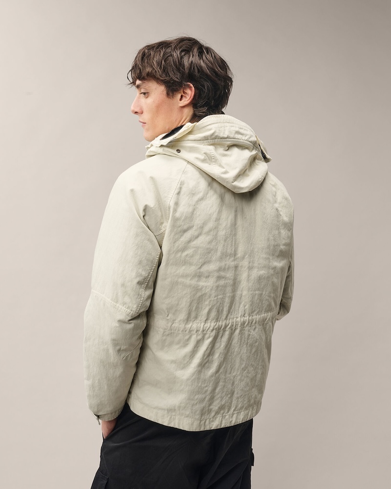 C.P. Company - Twill Mixed Explorer Jacket - 21CMOW078A110305G120 SIVER BIRCH