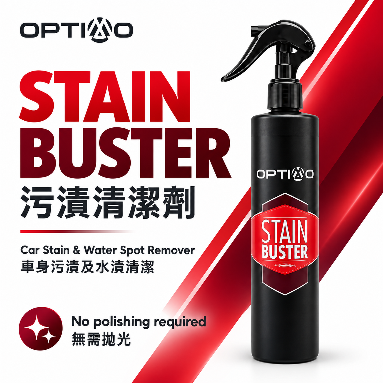 OPTIMO Stain Buster | Car Paint Stain & Water Spot Remover