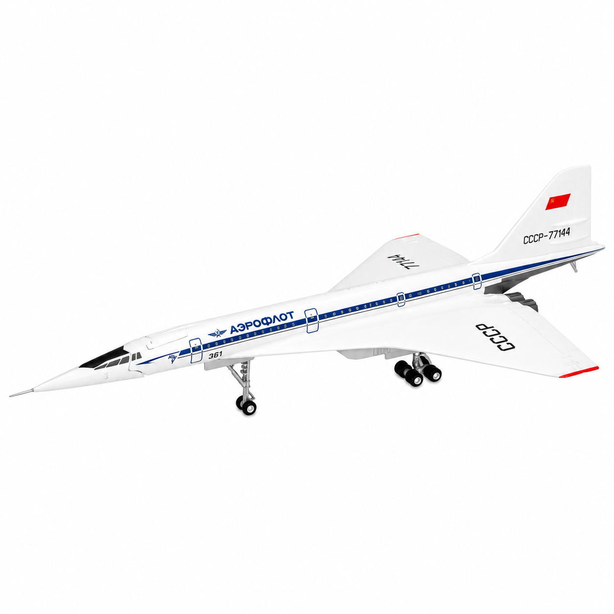 Herpa 1/200 圖波列夫設計局 TU-144S超音速客機 1975年巴黎布爾歇航空展展示機