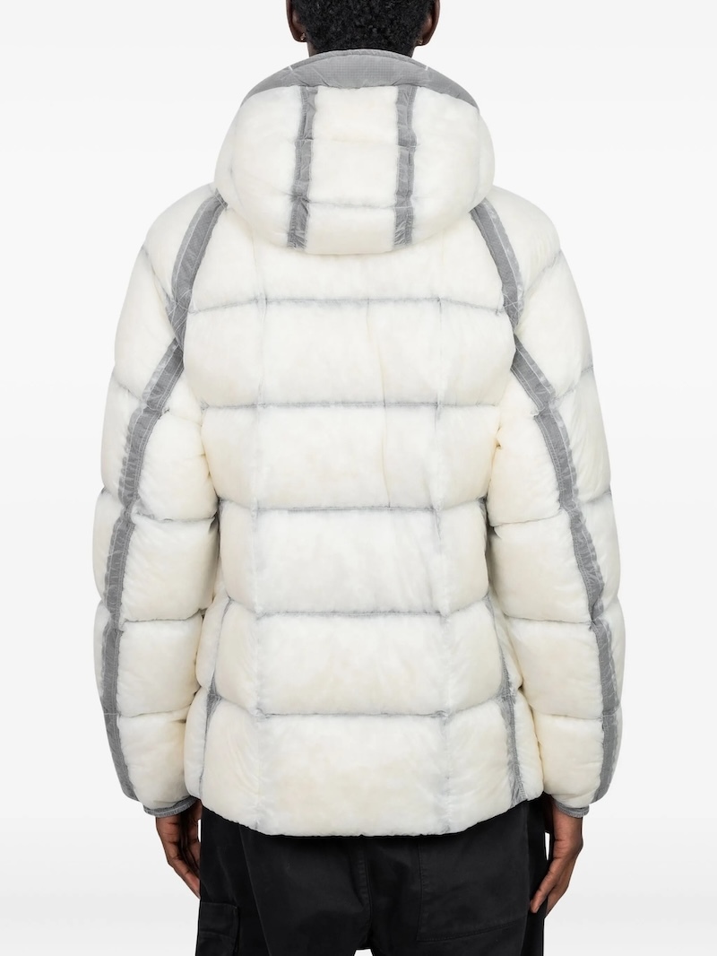 C.P. Company - D.D. Shell Hooded Puffer Jacket - 21CMOW702A110416A120 SIVER BIRCH